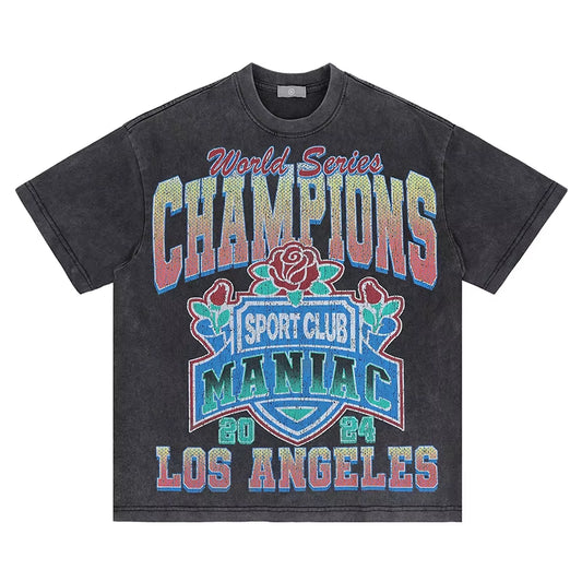 Vintage Retro LA 2024 World Series Champions Tee