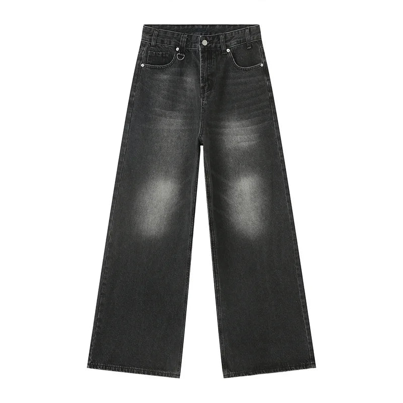 Washed 'Black-Gray' Baggy Jeans