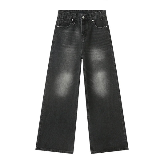 Washed 'Black-Gray' Baggy Jeans