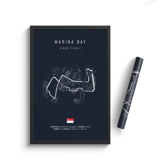 F1 Marina Bay Circuit Poster